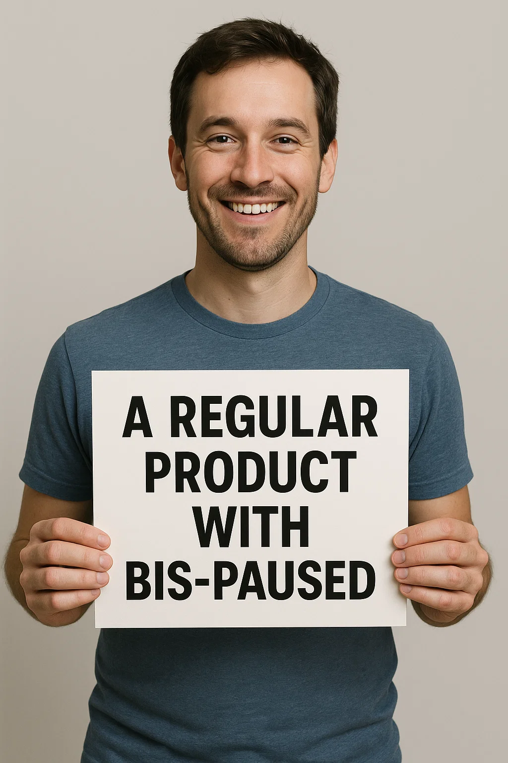 A regular product with bis-paused