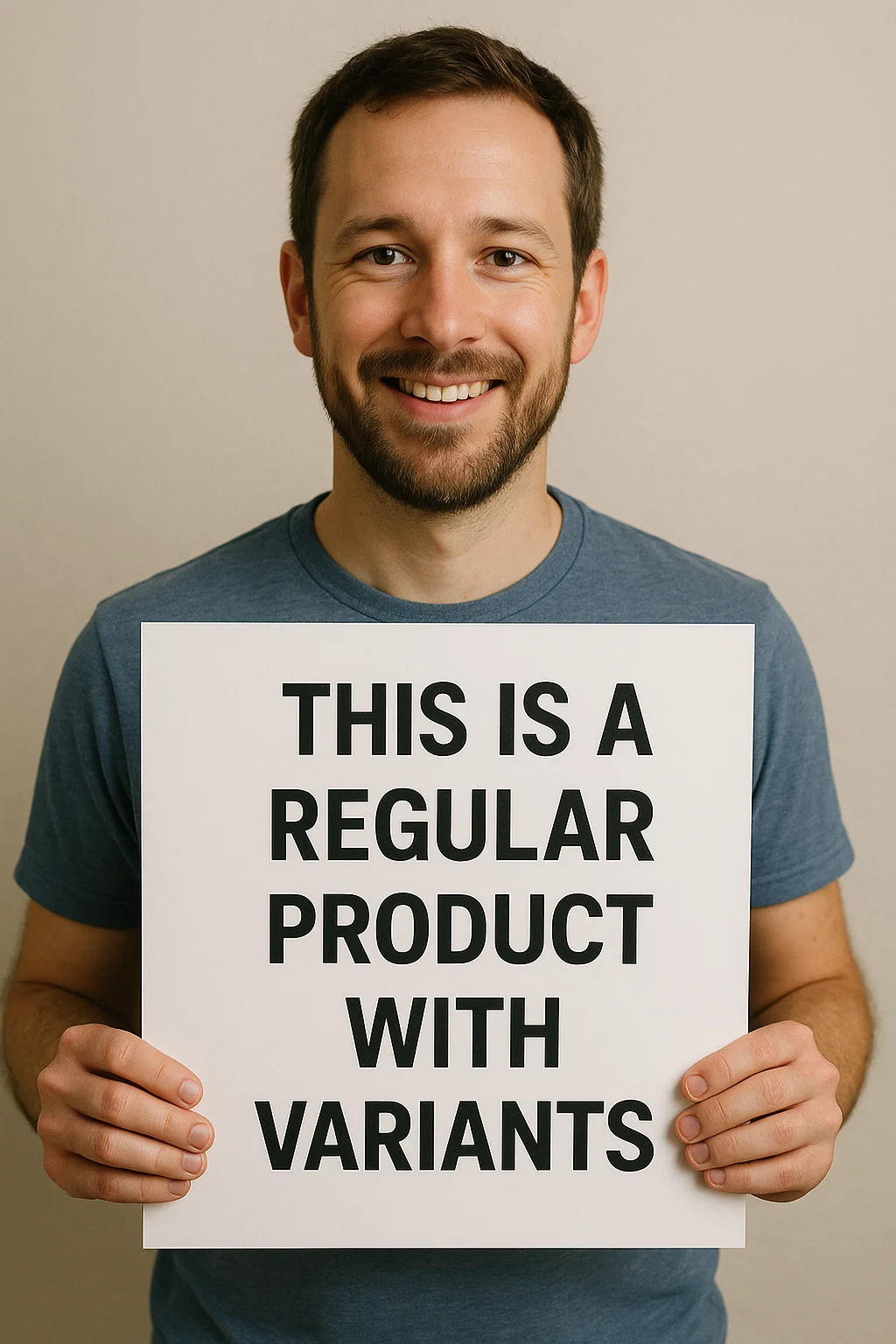 A regular product with variants